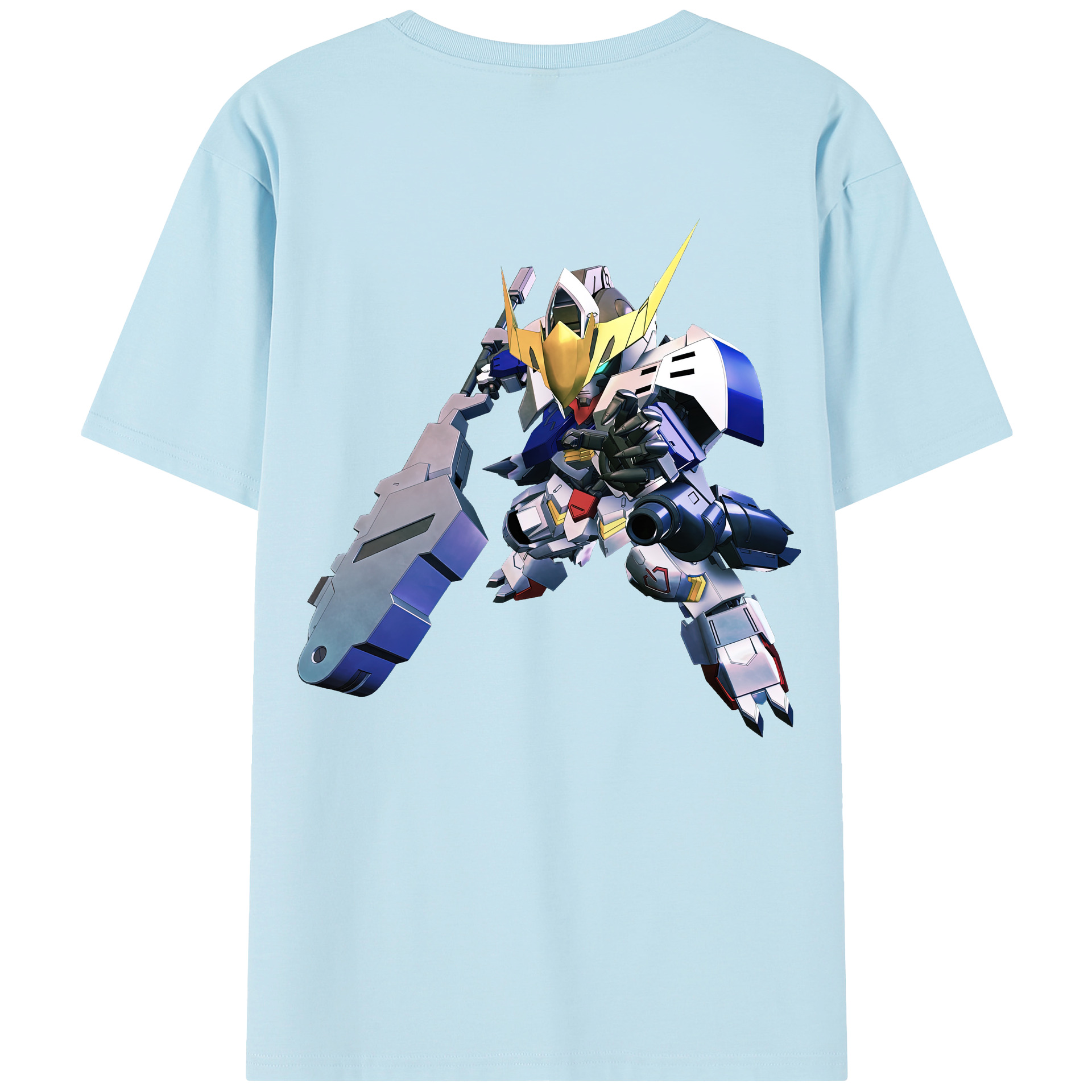（画像用） 機動戦士ガンダム Mobile Suit Gundam 綿100％半袖Tシャツ（背面プリント）